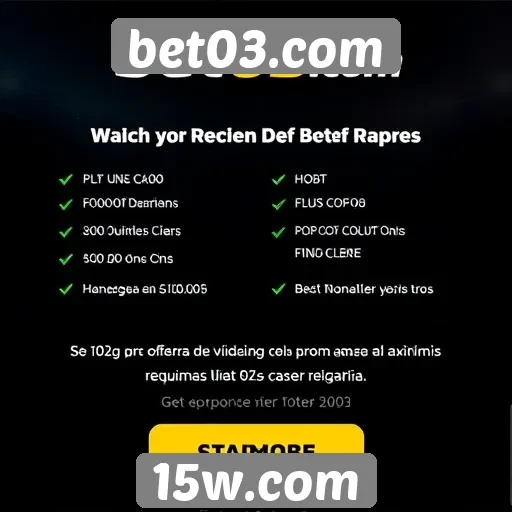 Ofertas promocionais disponíveis no bet03.com